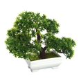 thumbnail image 6 of Bonsai Tree in Square Pot,Artificial Plant Decoration for Office/Home 18cm/7in, 6 of 7