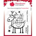 thumbnail image 1 of Woodware Clear Singles Rudolph Pressies 4 in x 6 in Stamp, 1 of 6