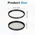 thumbnail image 2 of Kit de Filtros Esenciales Digitales Uxcell UV/CPL/FLD (67mm) - Filtros de Lente Circular de Aluminio para Varios Lentes de Fotografía de Cámara, Negro, 2 of 7