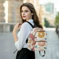 thumbnail image 6 of FORMRS Mini Backpack Purse for Women Travel Daypack Casual Shoulder Bag, Pink Donut, 6 of 7