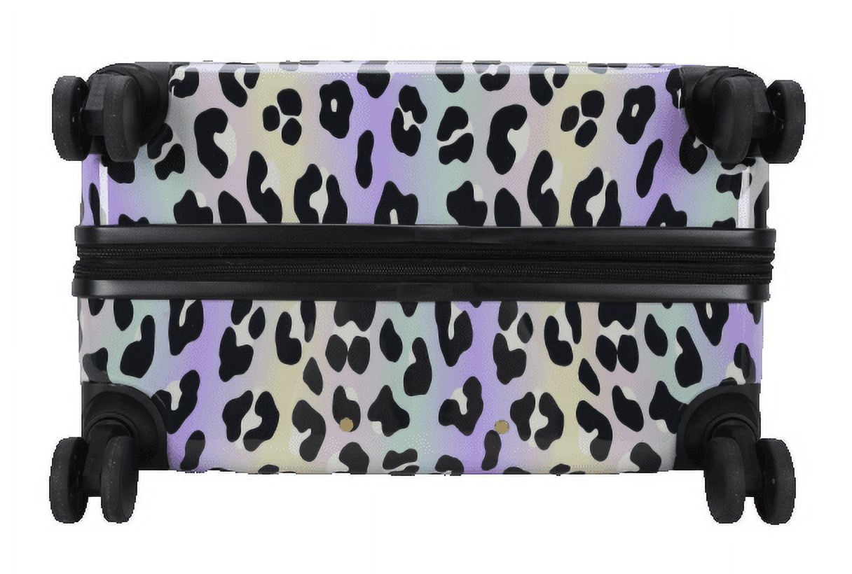 ABS Plastic 20-inch Hardside Carry-On Luggage in Leopard Print, Exclusive to Walmart.com, All Ages