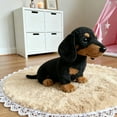 thumbnail image 5 of Dachshund Dog Plush Stuffed Animal, Realistic Soft Companion Plush Dog, 5 of 8