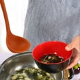 thumbnail image 6 of 11.6 Inch Silicone Soup Ladle Spoon Restaurant Kitchen Scoop Utensil Cooking Supplies Orange, 6 of 7