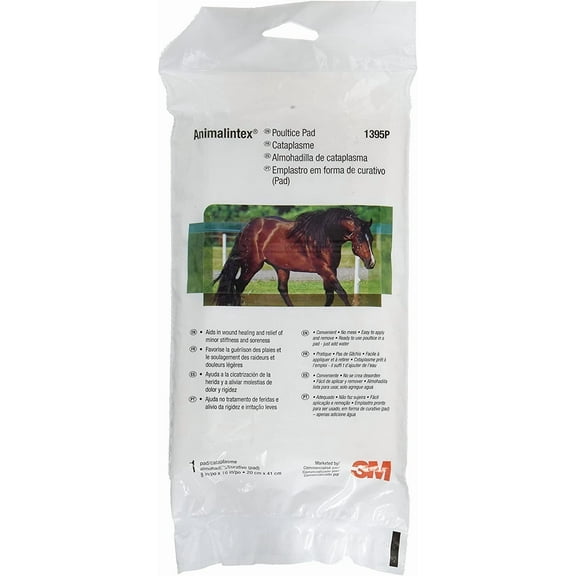 Animalintex Poultice Pad Wrap – 1 Pack, Veterinary-Grade Pain Relief for Horses, Dogs & Livestock