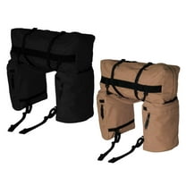 Showman Nylon Oversized Saddle & Cantle Bag (Black)