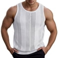 thumbnail image 2 of Tank Tops Men Lightweight Breathable Relaxed Fit Hollow out See through Sleeveless Shirt Beach Hippie Tank Shirts, 2 of 9