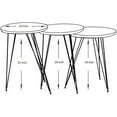 thumbnail image 2 of PAK HOME Set of 3 Pine Wood Grey Nesting End Tables Round Wood Stacking Coffee Side Accent Table with Metal Legs for Living Room, Home Office, Nightstands for Bedroom, 2 of 9