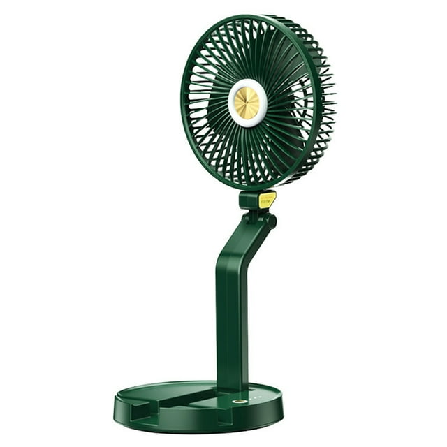 Mistaha 7 Inch LED Desk Fan Cooling 5200mAh Rechargeable Foldable Fan Portable 3 Speeds Wall Hanging Fan for Travel Office Home