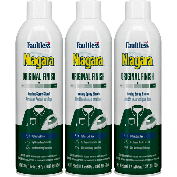 Faultless Heavy Finish Ironing Spray Starch (3 Pack)