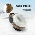 thumbnail image 2 of DREAM PAIRS Boys Girls Snow Boots Outdoor Slip-on Resistant Insulated Waterproof Kids Mid Calf Winter Snow Boots Brown Size 13, 2 of 6