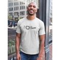 thumbnail image 2 of I Love Bacon With Bacon T-Shirt Men -Image by Shutterstock, Male Small, 2 of 4