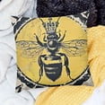 thumbnail image 2 of SHANXI Throw Pillow Cover French Queen Bee with Crown Decorative Pillow Case Home Sofa Cushion Cover Square 12x12in, 2 of 5