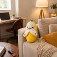 thumbnail image 2 of Giunmcul Stuffed Banana Doll Soft Realistic Fruit Shape Sensory Plush Toy Musical Interactive Press Play 17x8x7cm Cute Gift for Bedroom Shelf Nursery Home Decor Gift for Family, 2 of 6