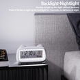 thumbnail image 3 of Advancent Reloj despertador electrónico multifuncional transparente ABS para dormitorio, organización y visualización de calendario. Electrodomésticos azul, 3 of 3