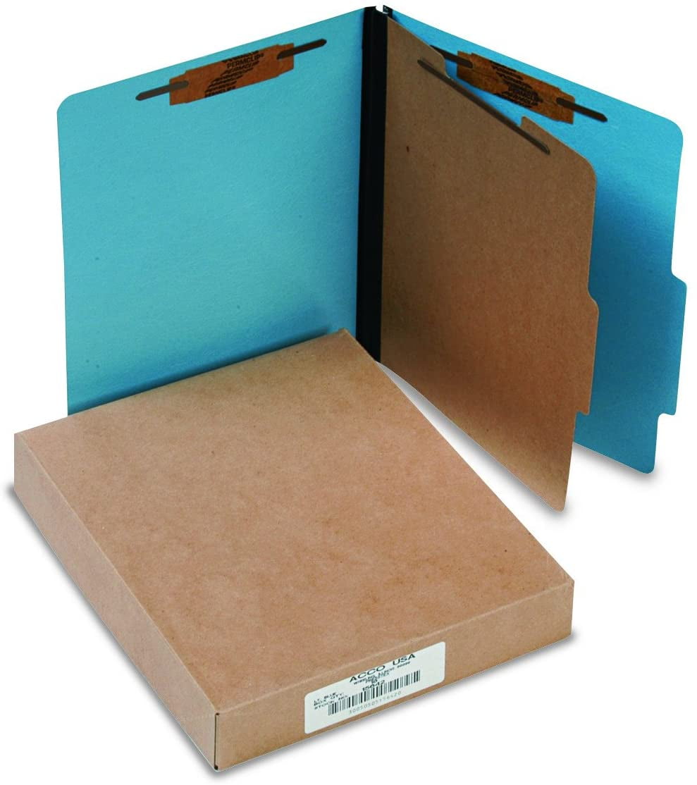 ACCO 15642 ACCO Presstex Colorlife Classification Folders, Letter, 4