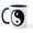 White/Navy Inside, variant on CafePress - Ying Yang Black & White Mug - 11 oz Ceramic Mug - Novelty Coffee Tea Cup