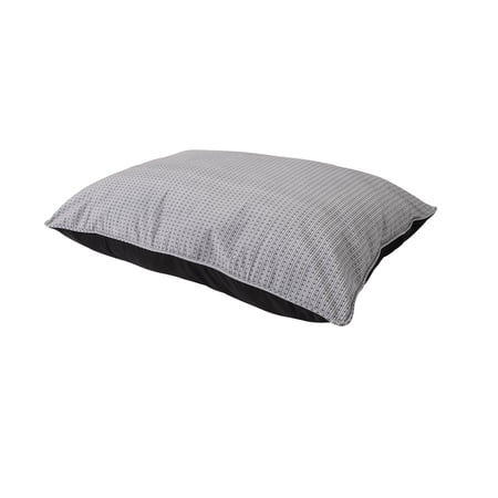 Petmate Plaid Pillow Dog Bed, Cat Bed, 27 x 36 Inches, Machine Washable, Assorted Mocha or Gray