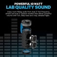 thumbnail image 3 of JLab GO Party Speaker - Black; Bluetooth Portable Speaker with RGB Lighting, 10W, 3 of 10