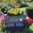 thumbnail image 3 of Artificial Cemetery Flowers Saddle, Large Artificial Cemetery Flowers for Grave, Headstone Flower Saddle, Cemetery Memorial Flowers for Outdoor Tombstone Decorations, 3 of 8