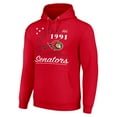 thumbnail image 2 of Men's Starter  Red Ottawa Senators Arch City Team Graphic Fleece Pullover Hoodie, 2 of 3