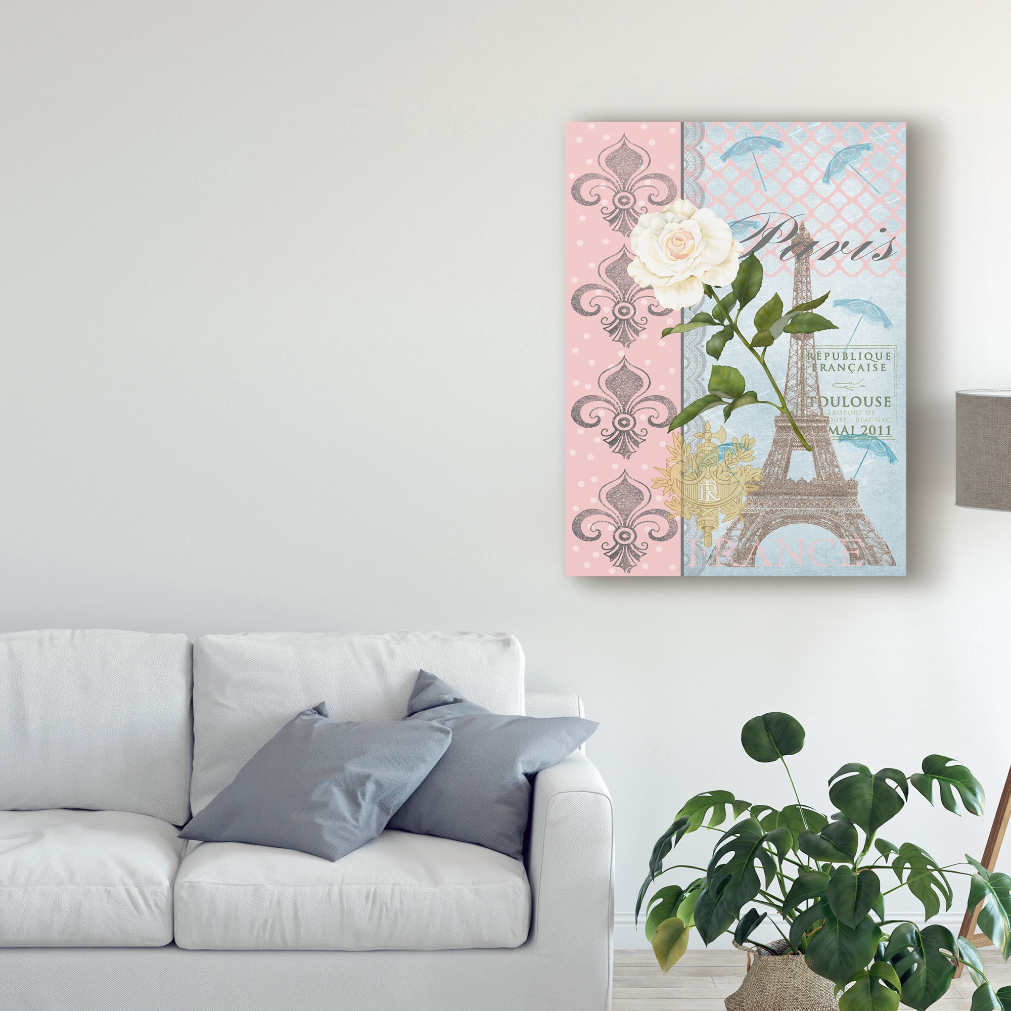 Trademark Fine Art 'La Vie en Rose II' Canvas Art by Jade Reynolds