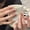 Extra small XS, variant on Derizon Pure Handmade Nail Art Wearing Nail Fake Nail Patch Gentle Premium Milk White French Gold Magic Mirror Glitter