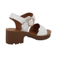 thumbnail image 3 of Zapatillas VOSSE Mujer Correas Tacones Hebillas blanco 25, 3 of 4
