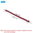 thumbnail image 2 of Uxcell 2 Pcs Leather Purse Handle Strap, 10 Inch Purse Strap DIY Replacement, Burgundy, 2 of 6