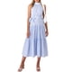 thumbnail image 1 of SAYOO Vestido de mujer, patrón de rayas, cuello halter, sin mangas, con lazo en la cintura, falda de una pieza para mujer SAYOO Casual, 1 of 7