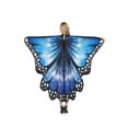 thumbnail image 2 of TheFound Adults Floral Print Butterfly Shaped Shawl+ Mask+ Tentacle Hair Hoop, 2 of 6