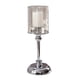thumbnail image 3 of Portavelas de Pilar con Candelabro de Vidrio Base de Metal Robusta Pantalla Decorativa, 3 of 9