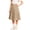 Khaki|toddler girl pleated skirt, variant on Eryao Girls Pleated Skirt High Waist Preppy Casual Knee-Length Uniform Skirts with Shorts Lightweight Basic Midi Skort Back to School Pink,7-8Years