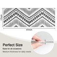 thumbnail image 5 of Black Geometric Chevron Dot Pattern Kitchen Rug Mat,Kitchen Runner Rugs Non Skid Washable,Decorative Kitchen Floor Mats for Kitchen,Sink,Laundry,17"X47", 5 of 5