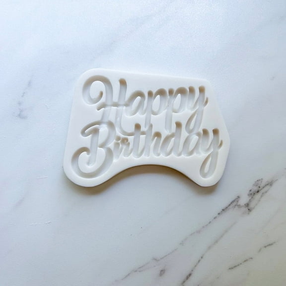 HAPPY BIRTHDAY PHRASE MOLD (CAKE SIZE)