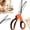 Orange wavy teeth, variant on Multipurpose Pinking Shears Serrated Scissors - Pinking Shears (Purple wavy teeth*1)