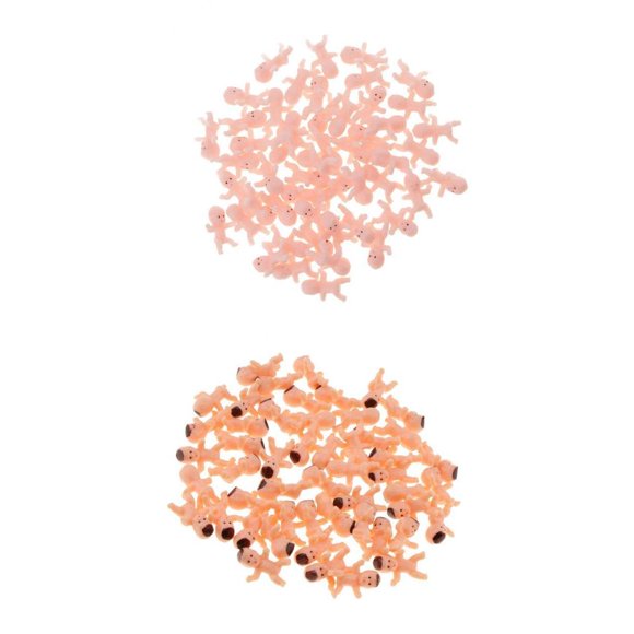 Conjunto de 100 Mini Figuras de Bebés Recién Nacidos para Decoración de Baby Shower