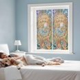 thumbnail image 3 of Octopus Coastal Window Privacy Film, Summer Nautical Starfish Coral Brown Anchor Static Cling UV Sun Blocking Tint Film Heat Control Windows Films for Bedroom Bathroom, Window Stickers 17.7"x39.3", 3 of 7