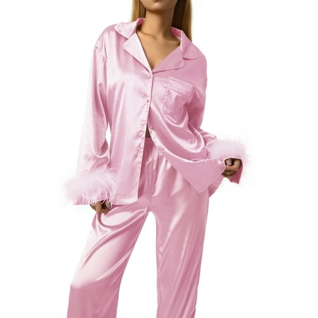 

Women S Sleepwear Feather Decoration Womens Sleepwear