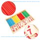 thumbnail image 5 of Juguete Educativo Para Niños, Juego De Juguetes De Madera Para Bebés Y Niños, Accesorios De Aprendizaje De Matemáticas Preescolares, Bloques De Madera, 5 of 7