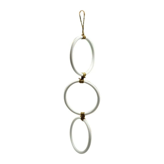 Serenable Snake Climbing Enrichment Rings Habitat Reptile Tank Accessories White