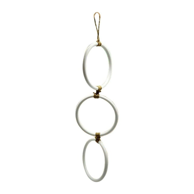 Bunblic Snake Climbing Enrichment Rings Habitat Reptile Tank Accessories White