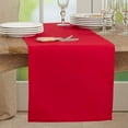 thumbnail image 2 of Fennco Styles Classic Everyday Design Solid Color Table Runner 16 x 90 Inch - Red Table Cover for Home Décor, Banquets, Family Gathering and Special Occasion, 2 of 4