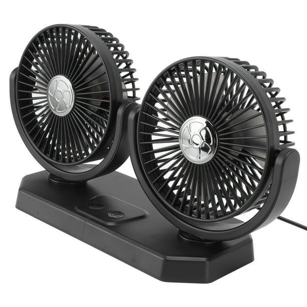 Ventilador de Enfriamiento del Automóvil, 12 V de Bajo Ruido Fuerte Viento de Doble Cabeza Ventilín Eléctrico para Camiones para Camiones