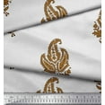 thumbnail image 3 of Soimoi Cotton Duck Fabric Floral & Paisley Block Printed Craft Fabric by The Yard 42 Inch Wide, 3 of 3