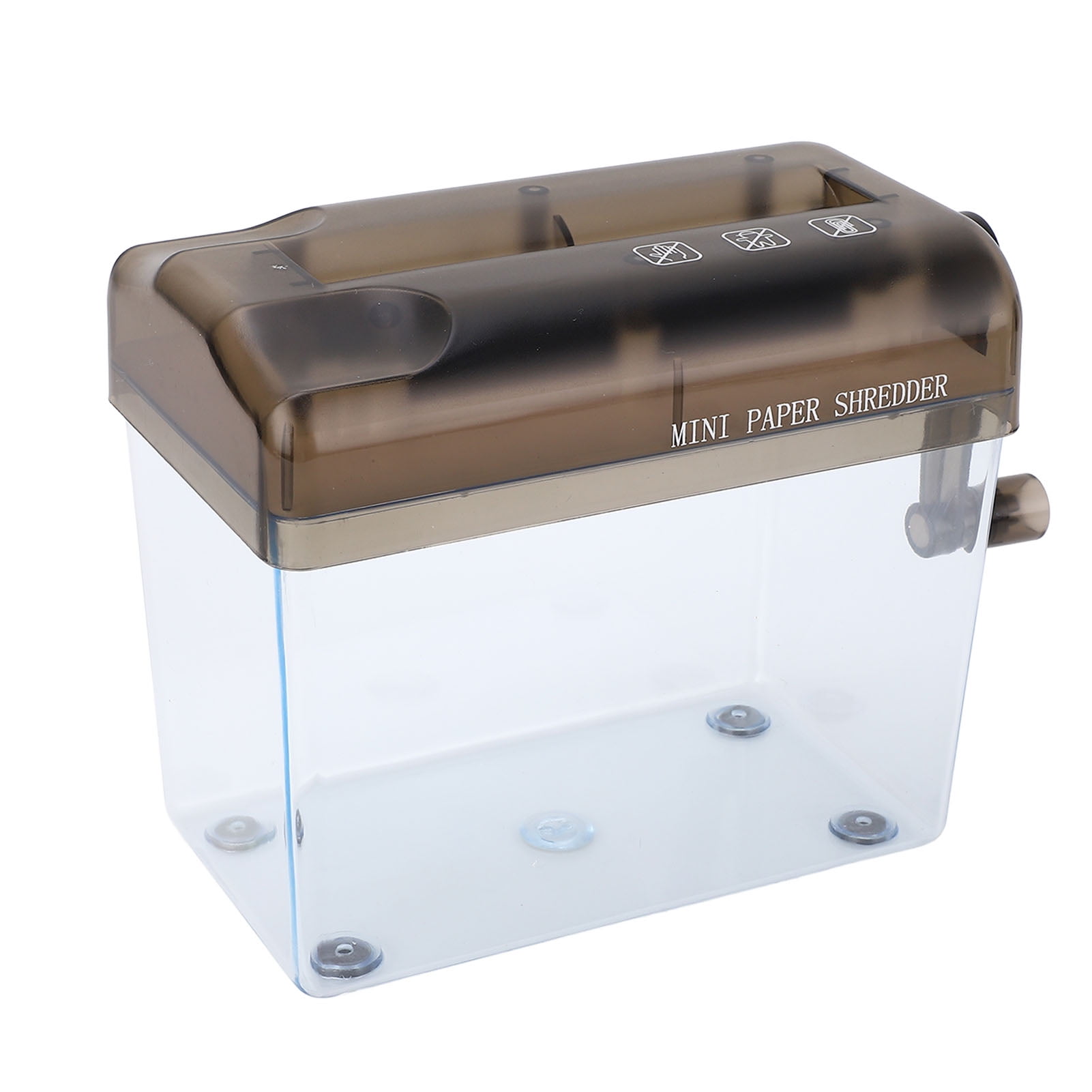 Mini Hand Shredder, Portable Manual Shredder Space Saving with 4 Non Slip Foams for Office