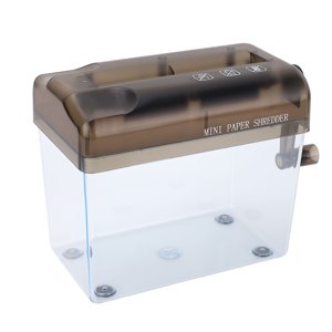 Mini Déchiqueteuse manuelle portative Space Sauver avec 4 Mousses non glissantes pour bureau