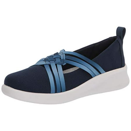 Clarks Women's Sillian 2.0 Cora Ballet Flat, Navy Textile, 11 W US Clarks Women's Sillian 2.0 Cora Ballet Flat, Navy Textile, 11 W US