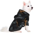 thumbnail image 2 of Fotbe Full Moon Black Dragon Print Small Dog Sweater Hoodies Pet Grey Hooded Soft Fleece Sweatshirts with Pocket Fall Winter Puppy Cat Sweaters Warm Clothes-X-Small, 2 of 7