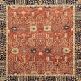 thumbnail image 1 of Ahgly Company Indoor Square Abstract Red Oriental Area Rugs, 4' Square, 1 of 6
