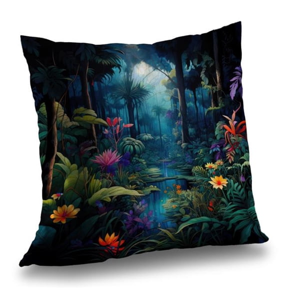 MWW C1PC1818UST350 18 x 18 in. The Beauty of Nature - Orange Polyester Twill Throw Pillow for Home Decor